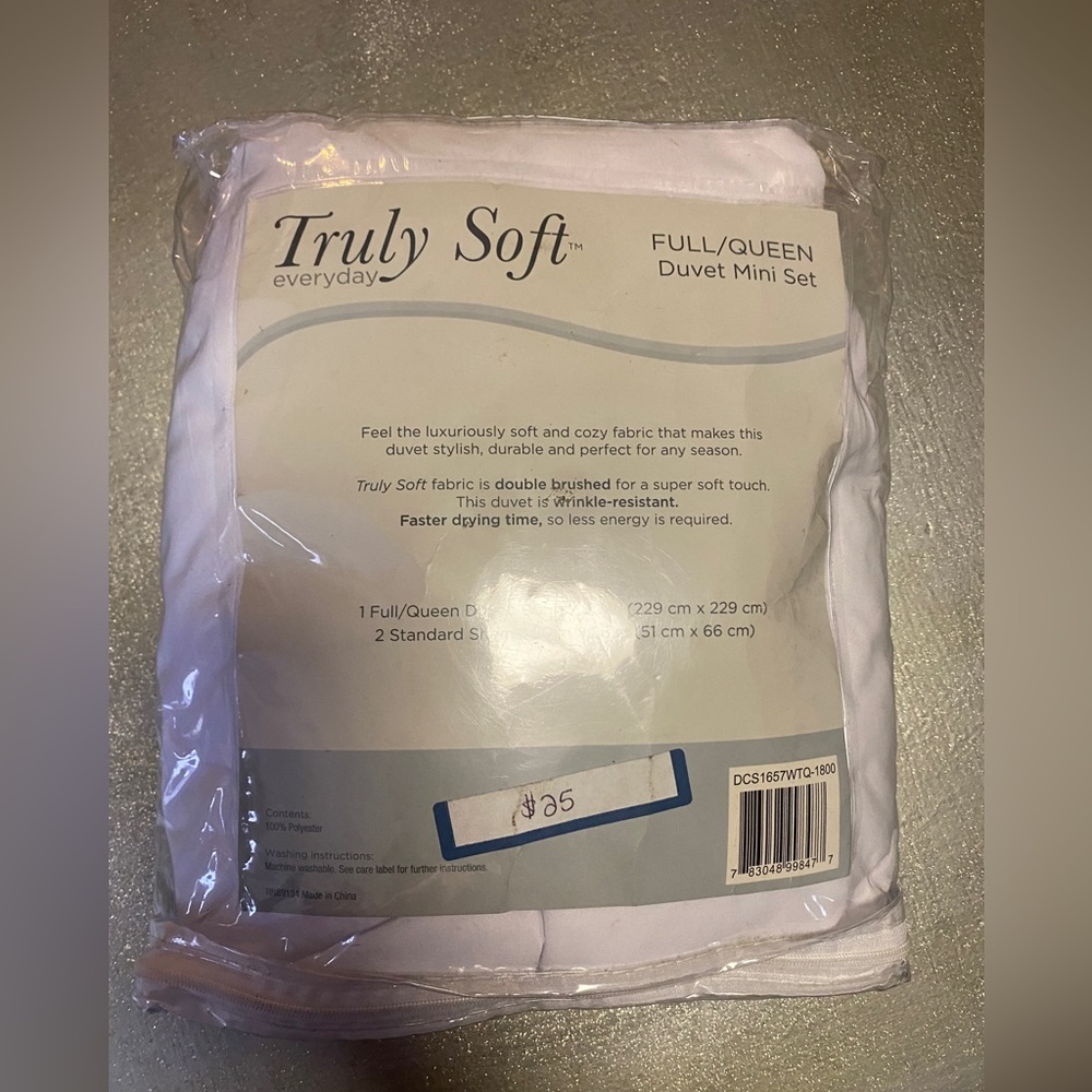 Truly soft duvet set